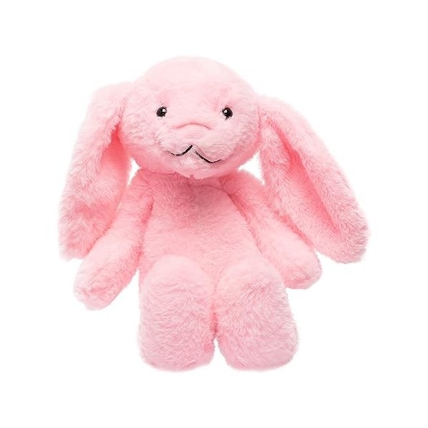 2iX - Doudou lapin - Peluche lapin - Peluche 35 cm - 27 cm assis bleu 