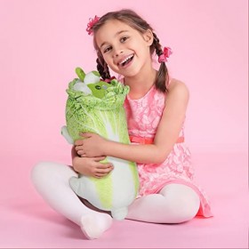 Jouet en Peluche Veggie Dog de 40 cm, Animal en Peluche Shiba Inu, Peluche Douce et Moelleuse, Coussin câlin – Cadeau pour To