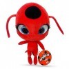 Miraculous Ladybug - Kwami Mon Ami Tikki 24 cm Ladybug Plush Toys for Kids, Super Soft Stuffed Toy with Resin Eyes, High Glit