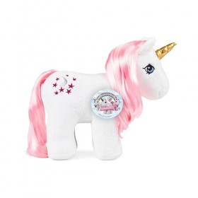 Peluche Moondancer 40e anniversaire, My Little Pony, Basic Fun, 35332, cadeaux rétro de poneys pour filles et garçons, peluch
