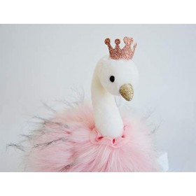 Histoire dOurs Peluche Cygne Rose Taille Petite