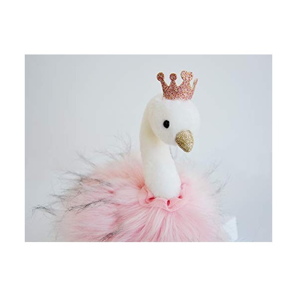 Histoire dOurs Peluche Cygne Rose Taille Petite