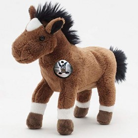 Cheval poney en peluche marron debout BIBI – Doudou *biz