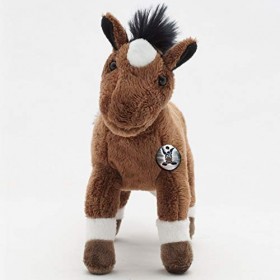 Cheval poney en peluche marron debout BIBI – Doudou *biz