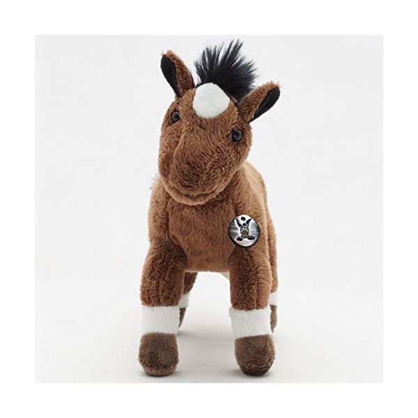 Cheval poney en peluche marron debout BIBI – Doudou *biz