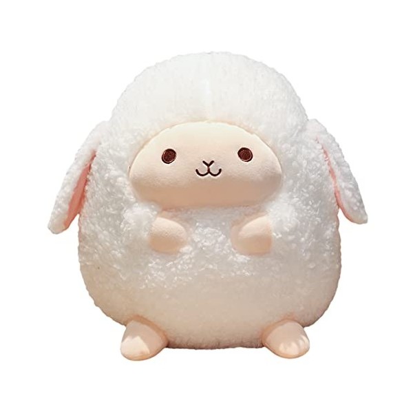 Peluche Mouton en Peluche Oreiller en Peluche Agneau Mignon Animaux en Peluche Jouets Doux à Câliner pour Jouer Et Dormir Cou