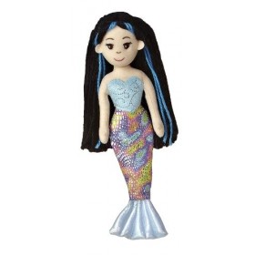 Aurora, 33048, Sea Sparkles Sirène Aqua, 26 cm, Peluche, Bleu