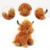 DAJASD Highland Cow Plush, Peluche Vache Highland, Jouet en Peluche Vache Highland, Vache Highland en Peluche Vache Highland 