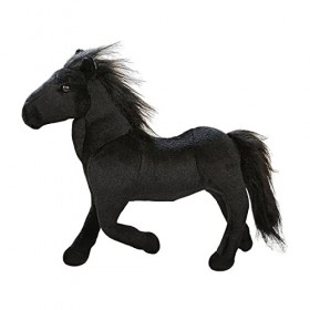 MagiDeal Animaux En Peluche Peluche Cheval En Peluche pour Décoration de Salon Chambre à Coucher, Le noir