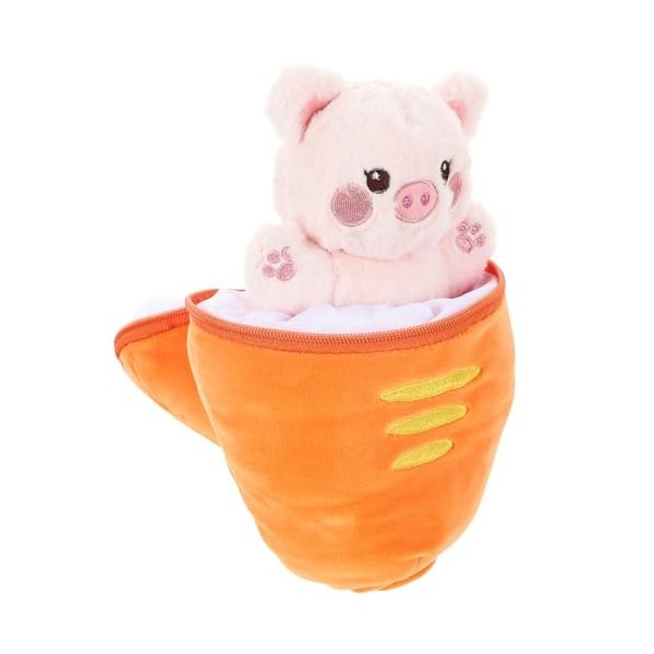 Cabilock Fermeture Éclair Jouet Jouets Animaux en Peluche Animal Domestique Poupée Zip Peluche Cochon Poupée Poupée Animale e