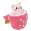 Cabilock Fermeture Éclair Jouet Jouets Animaux en Peluche Animal Domestique Poupée Zip Peluche Cochon Poupée Poupée Animale e