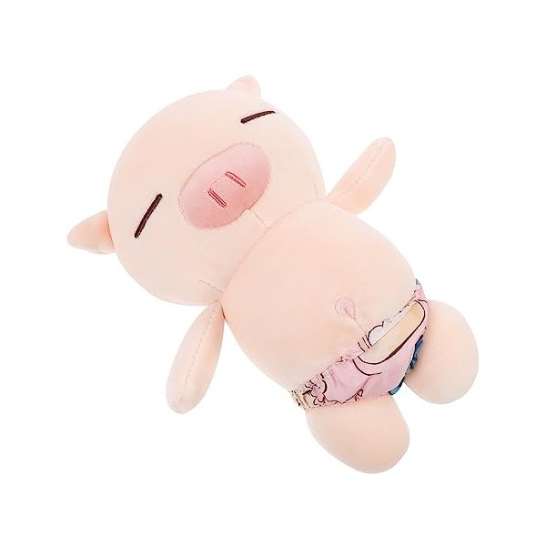 Toyvian 1Pc Peluche Poupée Poupée Dessin Animé Peluche Poupée Cochon en Peluche Jouet Pépinière Peluche Plage Cadeaux Peluche