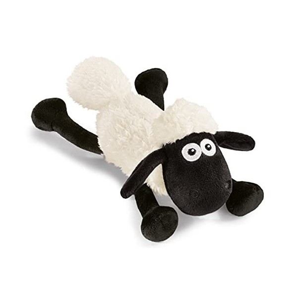 NICI Peluche Shaun Le Mouton couché 20 cm 48051 Blanc