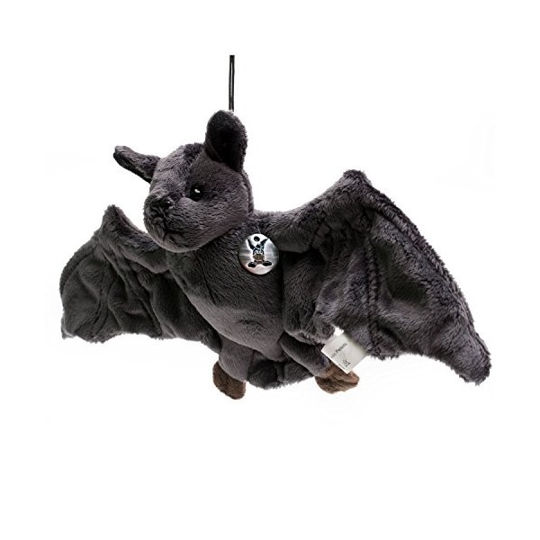 Doudou chauve-souris en peluche gris foncé 