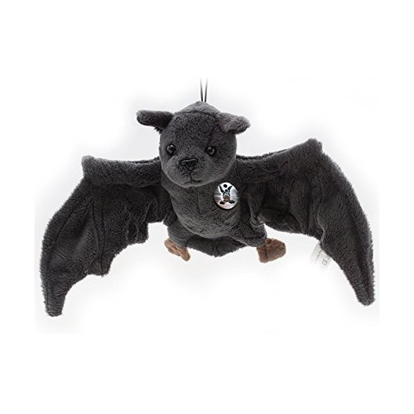 Doudou chauve-souris en peluche gris foncé 