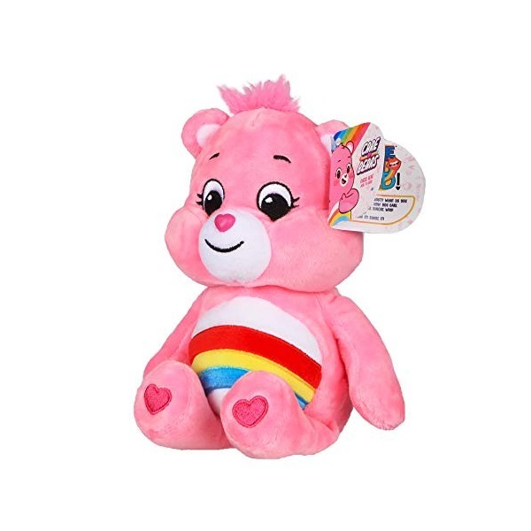 Care Bears 22041 9 inch Bean Plush Cheer Bear, Collectable Cute Plush Toy, Cuddly Toys for Children, Soft Toys for Girls and 