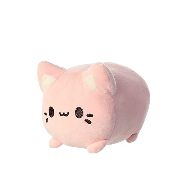 Aurora, 14273, Tasty Peach Strawberry Meowchi, 18cm, Peluche écologique, Rose