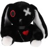 Totority Halloween Jouets Goth Cadeaux en Peluche Mignon Lapin en Peluche Animaux en Peluche Halloween Goth Lapin en Peluche 