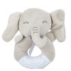 Bébé hochet en forme de O jouet, clochettes à main dessin animé animal hochet en peluche poupée jouet réconfortant pour 0-3 a