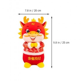 JECOMPRIS Animaux Coussins Jouet De Mascotte du Nouvel an Fournitures pour La Fête du Printemps Dragon du Nouvel an Chinois 2