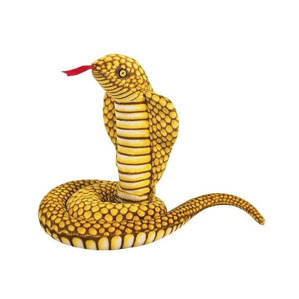 YJZQ Serpent Peluche 1.1M Geant Cobra pour Mettre sur Le lit Adulte Serpent Réaliste décoration Halloween Serpent réaliste Jo