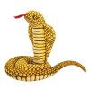 YJZQ Serpent Peluche 1.1M Geant Cobra pour Mettre sur Le lit Adulte Serpent Réaliste décoration Halloween Serpent réaliste Jo