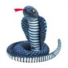 YJZQ Serpent Peluche 1.1M Geant Cobra pour Mettre sur Le lit Adulte Serpent Réaliste décoration Halloween Serpent réaliste Jo