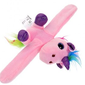 ibasenice Bracelets licorne en peluche câlins animaux en peluche bracelets à bec jouets manchettes licorne fourrure bracelets