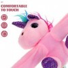 ibasenice Bracelets licorne en peluche câlins animaux en peluche bracelets à bec jouets manchettes licorne fourrure bracelets