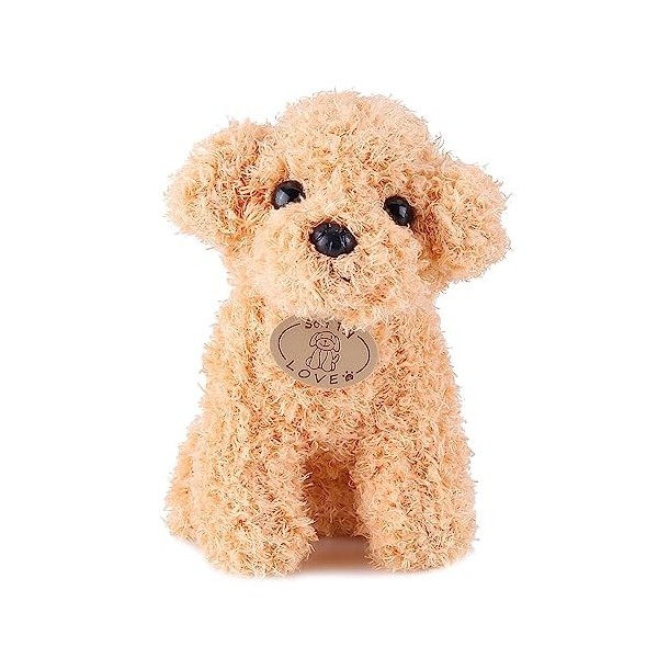 Wooauto Peluche Chien en Peluche, 20/25CM Jouet De Simulation De Chien, Jouet De Sommeil pour Enfants, Animal Mignon, Cadeau 