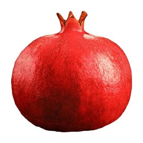 Worparsen Oreiller en Peluche Portable Kawaii Fruits réalistes en Peluche Décorer Super Doux Grenade Rouge 