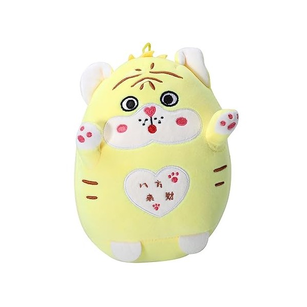 Yardwe 1Pc Année du Tigre Poupée en Peluche Mascotte Animal Chinois Nouvel an Peluche Poupée Jouet Gutama Peluche Sully Peluc