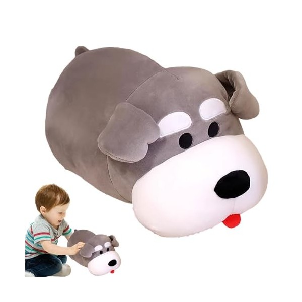 Shenrongtong Peluche de Chien en Peluche - Chien en Peluche Chien en Peluche Chien Doux Oreiller en Peluche,Oreillers câlins,