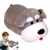 Shenrongtong Peluche de Chien en Peluche - Chien en Peluche Chien en Peluche Chien Doux Oreiller en Peluche,Oreillers câlins,