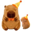 Kuyatioo Peluche Capybara,Jouet en Peluche Capybara - Capybara Hamburger farci | Capybara en Peluche Capybara, poupée en Pelu