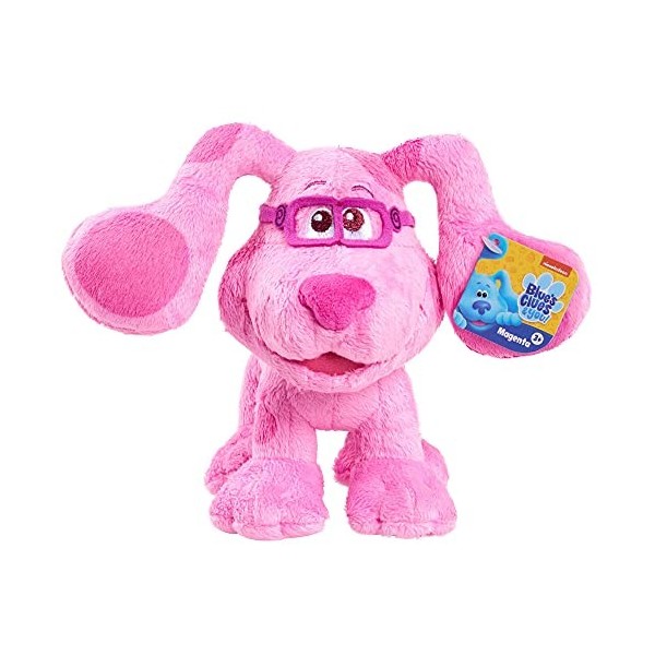 giochi preziosi s.p.a. FamosaBLU00110 Peluche de Base Blues Clues, Taille 19 cm, Magenta, pour Tous Les âges