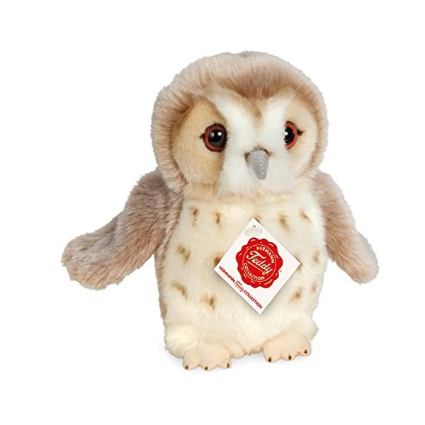 Teddy Hermann- Peluche-Hibou, 941545, Beige, 20 cm