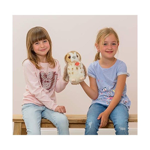 Teddy Hermann- Peluche-Hibou, 941545, Beige, 20 cm