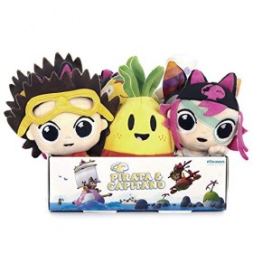 Pirata and Capitano 37342 Pirata & Capitano Assortiment de Peluches 17,8 cm