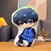 Xinchangda Oreiller en peluche Blue Lock - Anime Rin Itoshi - Doux et mignon - Imprimé personnage - Cadeau danniversaire pou