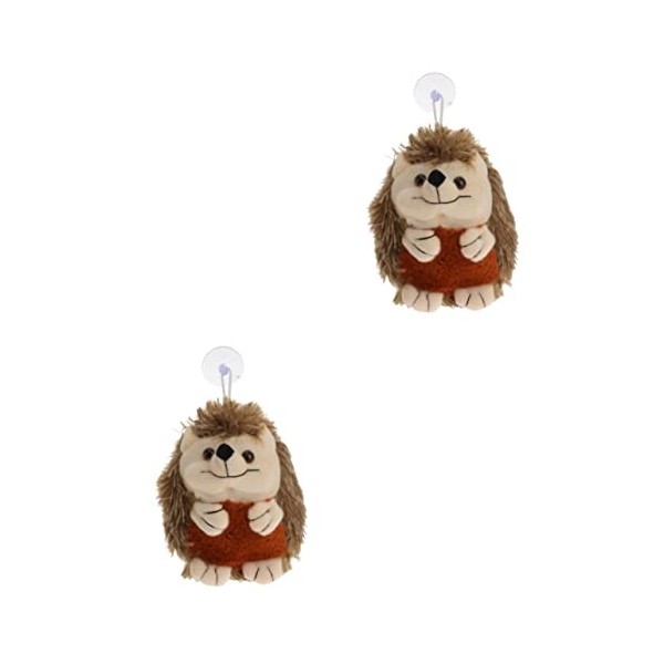 Toyvian 2 Pièces en Peluche Hérisson Poupée Peluche Jouets À Mâcher Petit Jouet pour Chien Animaux en Peluche Jouet pour Chie