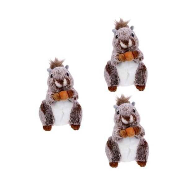 ABOOFAN Écureuil en Peluche Jouet Petit Écureuil en Peluche Jouet Écureuil pour Enfants Peluche Enfants Oreillers en Peluche 