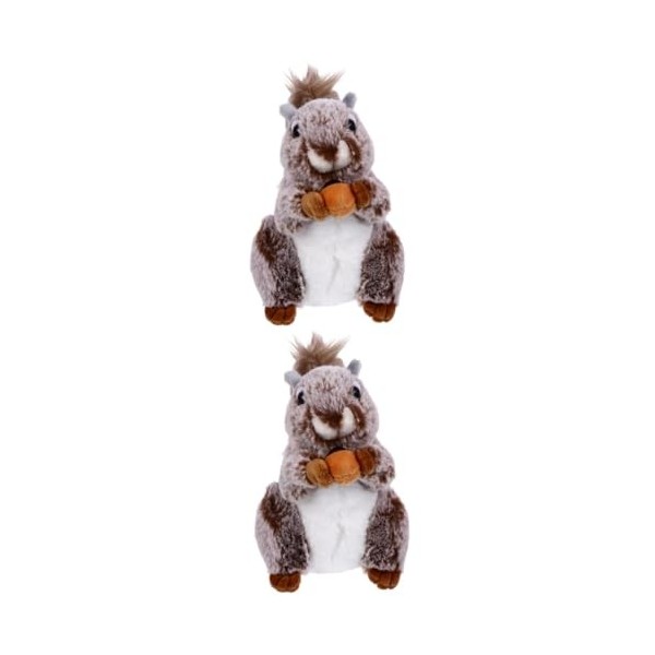 ABOOFAN Écureuil en Peluche Jouet Petit Écureuil en Peluche Jouet Écureuil pour Enfants Peluche Enfants Oreillers en Peluche 