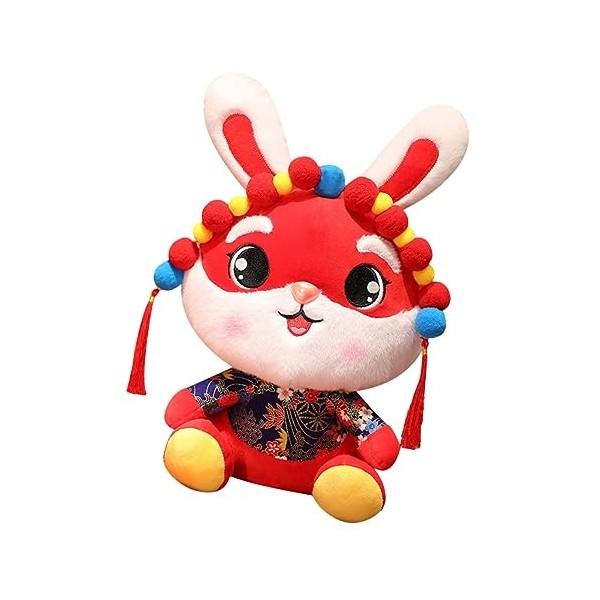 OATIPHO Année De Lapin Poupée en Peluche Cadeau Souvenir du Zodiaque Faire Semblant De Jouer Aux Animaux Figurines Année Lapi