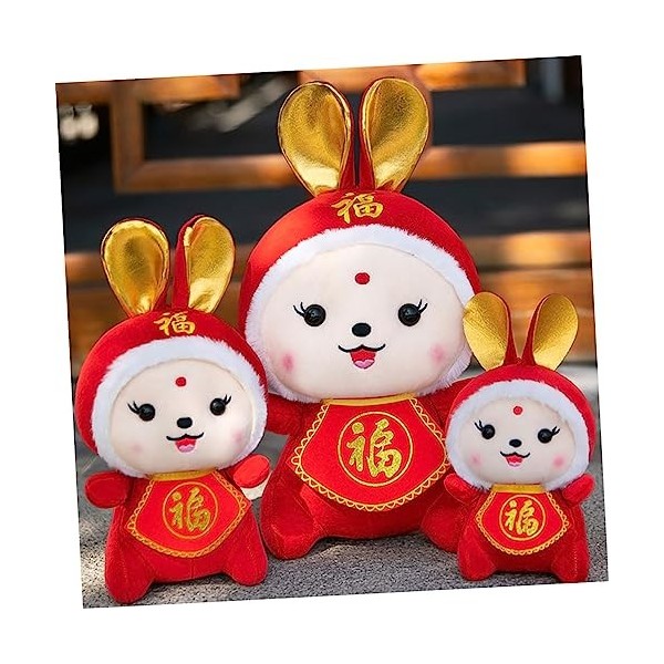 Totority 2 Pièces Lapin Poupée Décorations De Bureau Lapins en Peluche Jouets en Peluche pour Enfants Jouet pour Enfants Garn