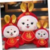 Totority 2 Pièces Lapin Poupée Décorations De Bureau Lapins en Peluche Jouets en Peluche pour Enfants Jouet pour Enfants Garn