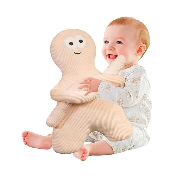 LVTFCO Jouet en Peluche Humain | Jouet Humain en Peluche Doux - Design Confortable en Forme Humaine, Cadeau pour, Fille, garç