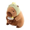 Beedozo Capybara farci | Kawaii Peluches Capybara Peluche Jouet | Couvre-tête Amovible, Adorable Peluche Capybara, Jouet pour