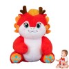 Fouhaly Poupée en Peluche Dragon Chinois, Animal en Peluche Dragon 2024-2024 Année de la Mascotte du Dragon - Peluches de Mas