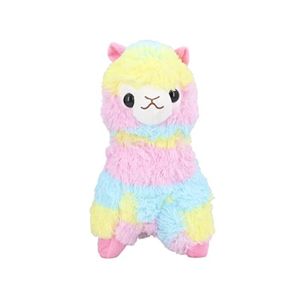 Jouet en Peluche Dalpaga Arc-en-Ciel, Peluche dagneau Mignonne Poupée en Peluche Multicolore Llamacorn